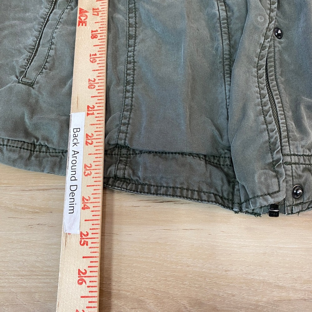 Torrid Olive Green Utility Jacket Button Zip Fron… - image 7